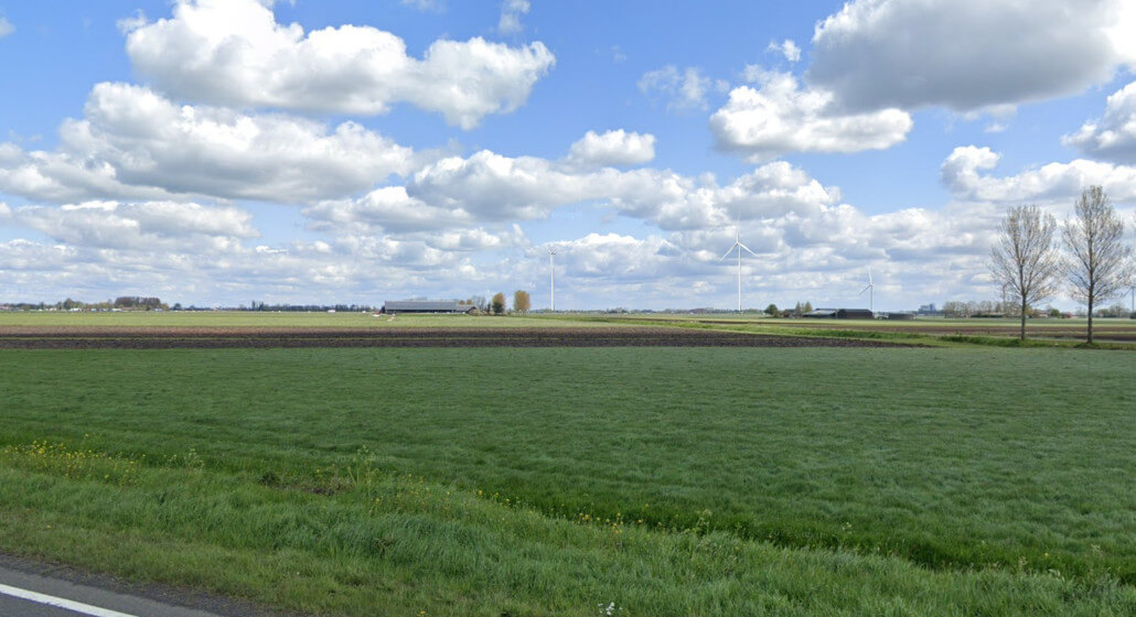 Zicht vanaf de Kamperstraatweg 