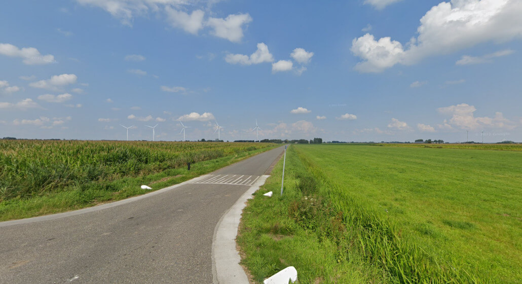 Zicht vanaf Leidijk - Dompeweg